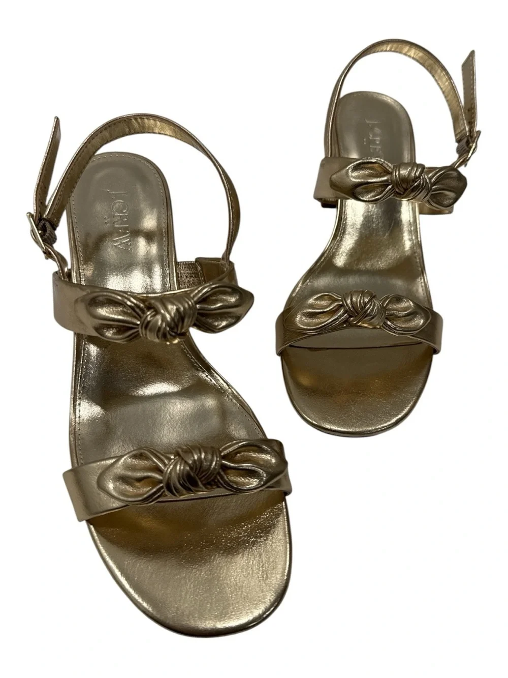 U.Crew Knot-Strap Block Heel Sandals - Women size 8.5